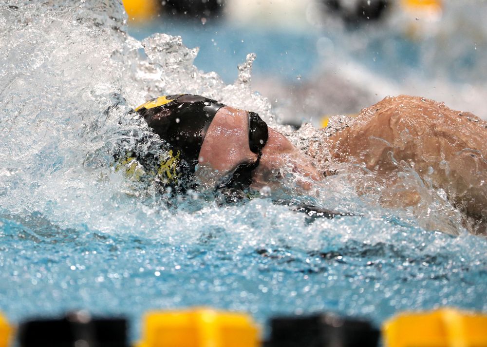 Iowa's Sarah Schemmel swims the 50-yard freestyle against the Iowa State Cyclones in the Iowa Corn Cy-Hawk Series Friday, December 7, 2018 at at the Campus Recreation and Wellness Center. (Brian Ray/hawkeyesports.com)