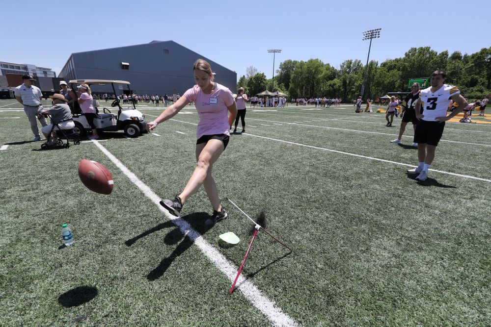 The 2019 Iowa Ladies Football Academy Saturday, June 8, 2019 at Kinnick Stadium. (Brian Ray/hawkeyesports.com)