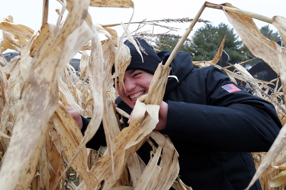 Iowa Wrestler Tony Cassioppi poses for a photo during the teamÕs annual media day Wednesday, October 30, 2019 at Kroul Family Farms in Mount Vernon. (Brian Ray/hawkeyesports.com)