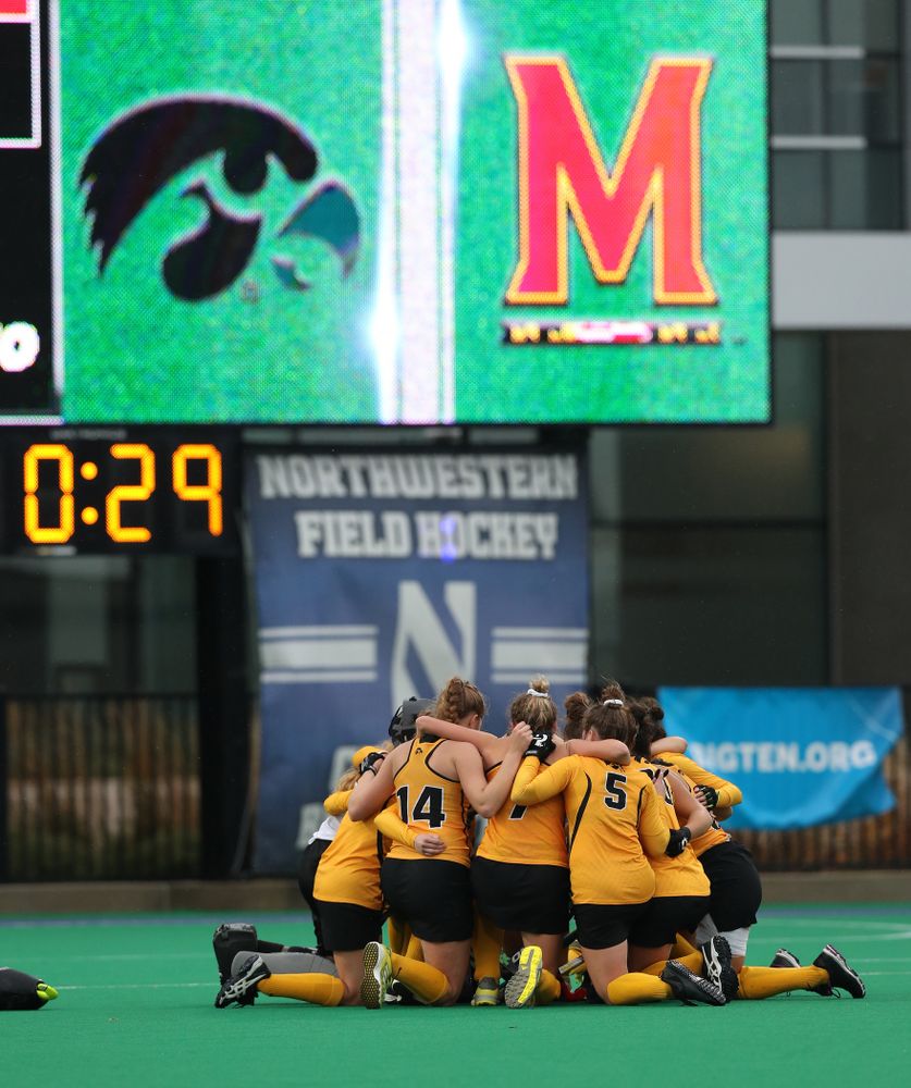 The Iowa Hawkeyes against Maryland during the championship game of the Big Ten Tournament Sunday, November 4, 2018 at Lakeside Field in Evanston, Ill. (Brian Ray/hawkeyesports.com)