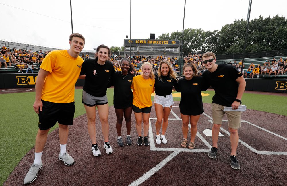 The ISAAC Executive Board during the Iowa Student Athlete Kickoff Kickball game  Sunday, August 19, 2018 at Duane Banks Field. (Brian Ray/hawkeyesports.com)