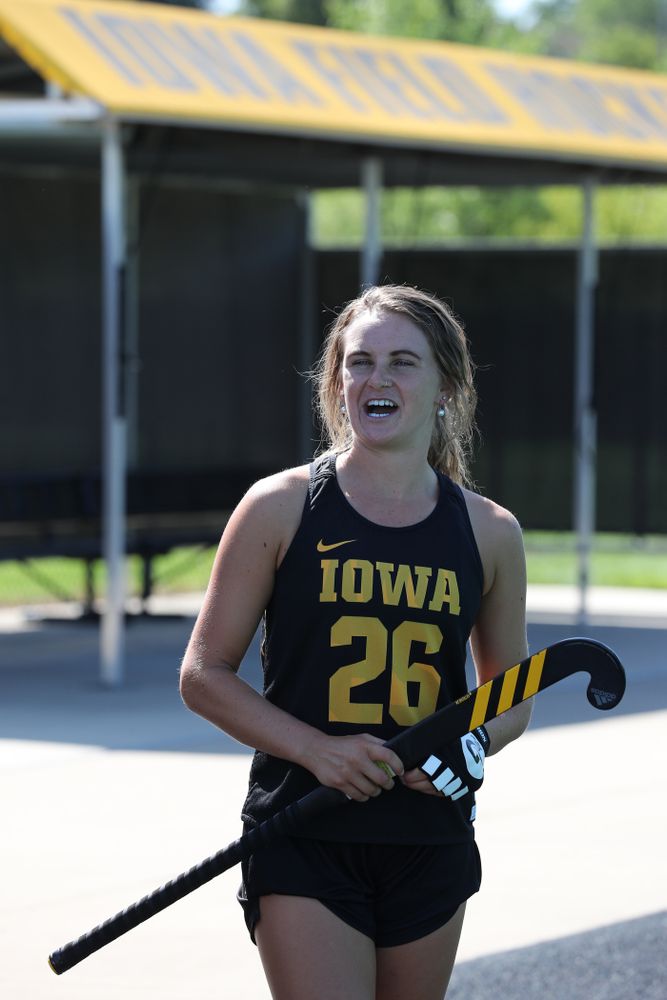 Iowa Hawkeyes forward Maddy Murphy (26) during the teamÕs annual media day Friday, August 23, 2019 at Grant Field. (Brian Ray/hawkeyesports.com)