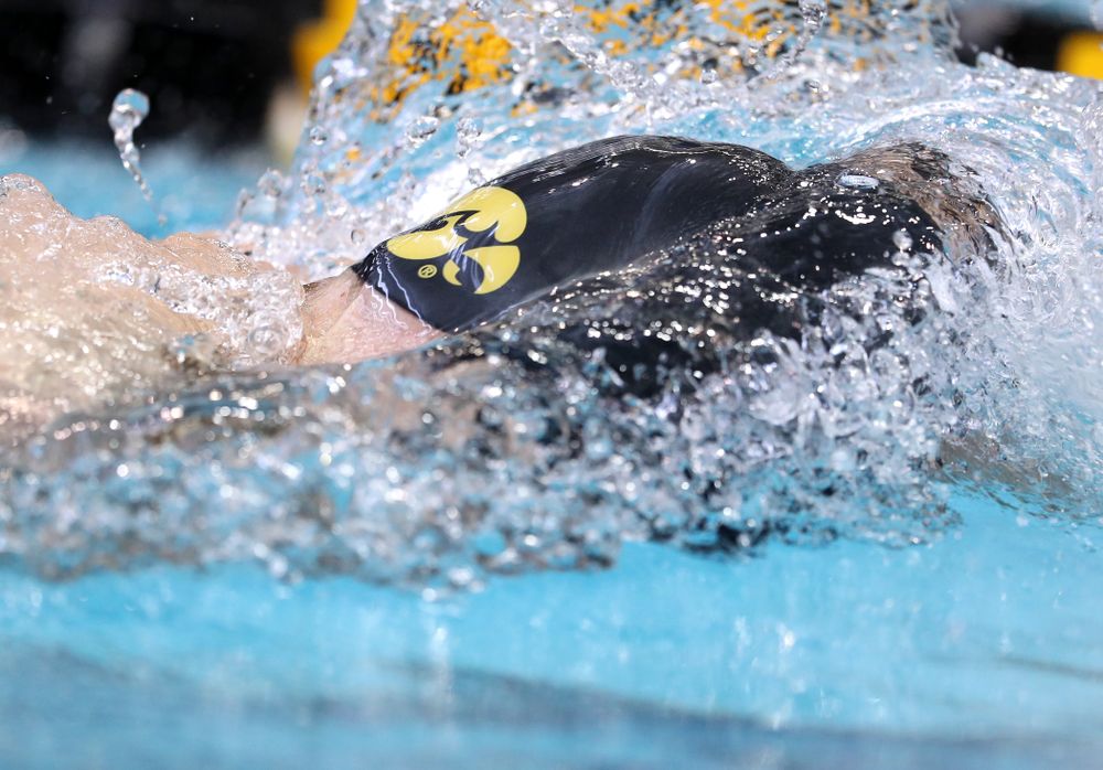 Iowa's Mateusz Arndt swims in the preliminaries of the 500-yard freestyle during the 2019 Big Ten Swimming and Diving Championships Thursday, February 28, 2019 at the Campus Wellness and Recreation Center. (Brian Ray/hawkeyesports.com)