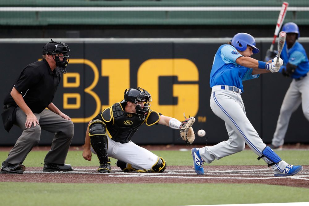 Austin Martin against the Ontario Blue Jays Friday, September 21, 2018 at Duane Banks Field. (Brian Ray/hawkeyesports.com)