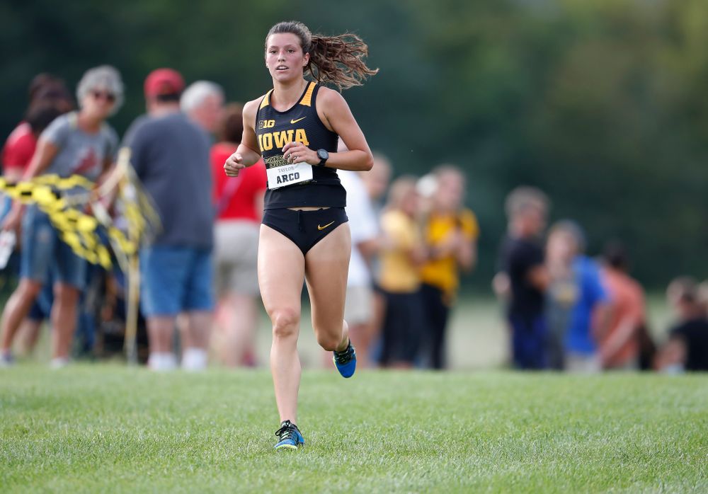 Taylor Arco during the Hawkeye Invitational Friday, August 31, 2018 at the Ashton Cross Country Course.  (Brian Ray/hawkeyesports.com)