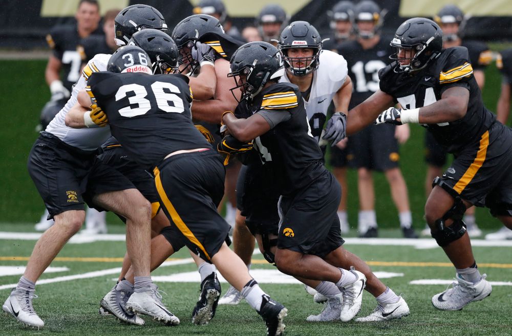 Iowa Hawkeyes running back Ivory Kelly-Martin (21) during camp practice No. 15  Monday, August 20, 2018 at the Hansen Football Performance Center. (Brian Ray/hawkeyesports.com)