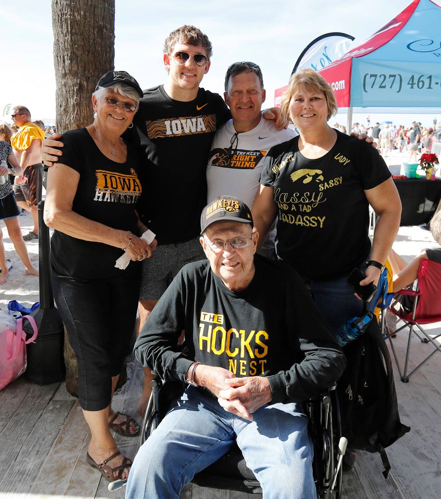 T.J. Hockenson and other family members of the "Hocks Nest"