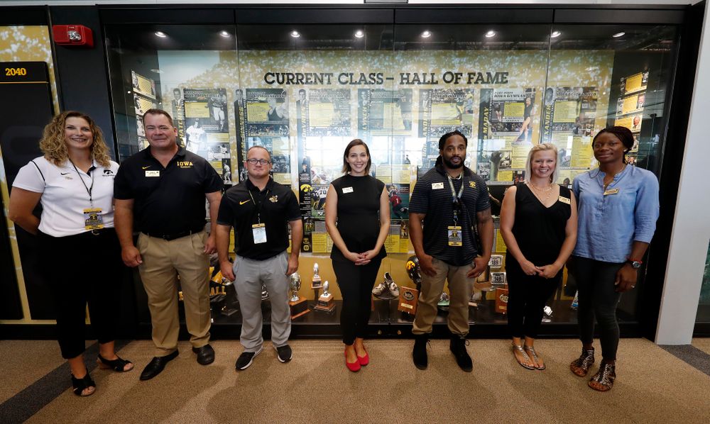 The 2018 Iowa Athletics Hall of Fame Class Friday, August 31, 2018 at the Hall of Fame. (Brian Ray/hawkeyesports.com)