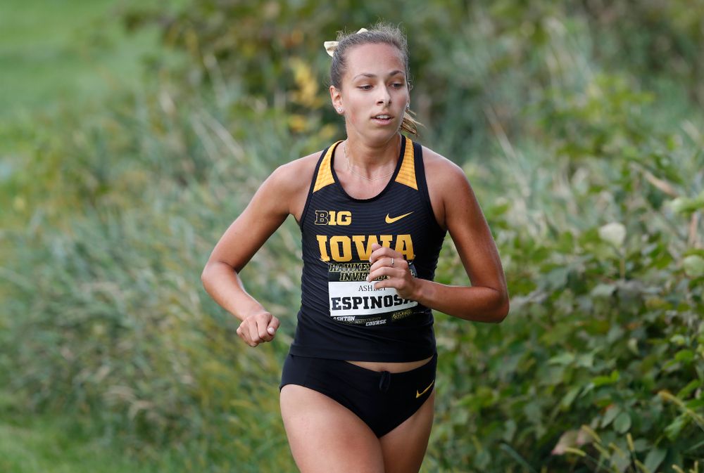 Ashley Espinosa during the Hawkeye Invitational Friday, August 31, 2018 at the Ashton Cross Country Course.  (Brian Ray/hawkeyesports.com)