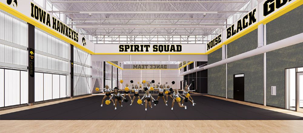 Rendering of the interior of the proposed Spirit Squad facility