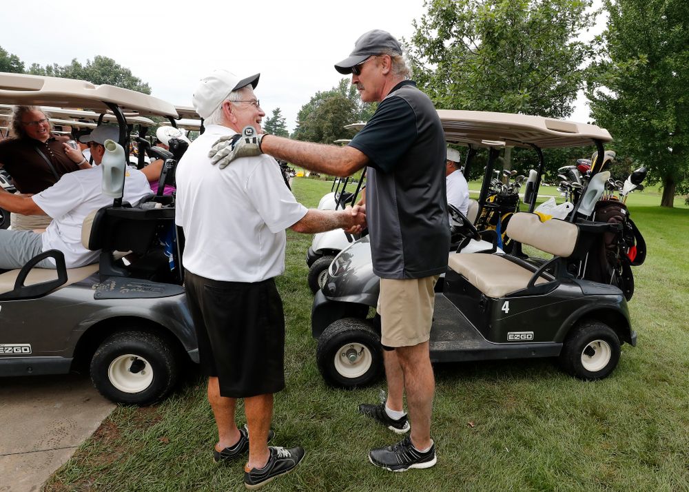 Dr. Tom Davis and Kevin Boyle The 2018 Chris Street Memorial Golf Outing Monday, August 27, 2018 at Finkbine Golf Course. (Brian Ray/hawkeyesports.com)