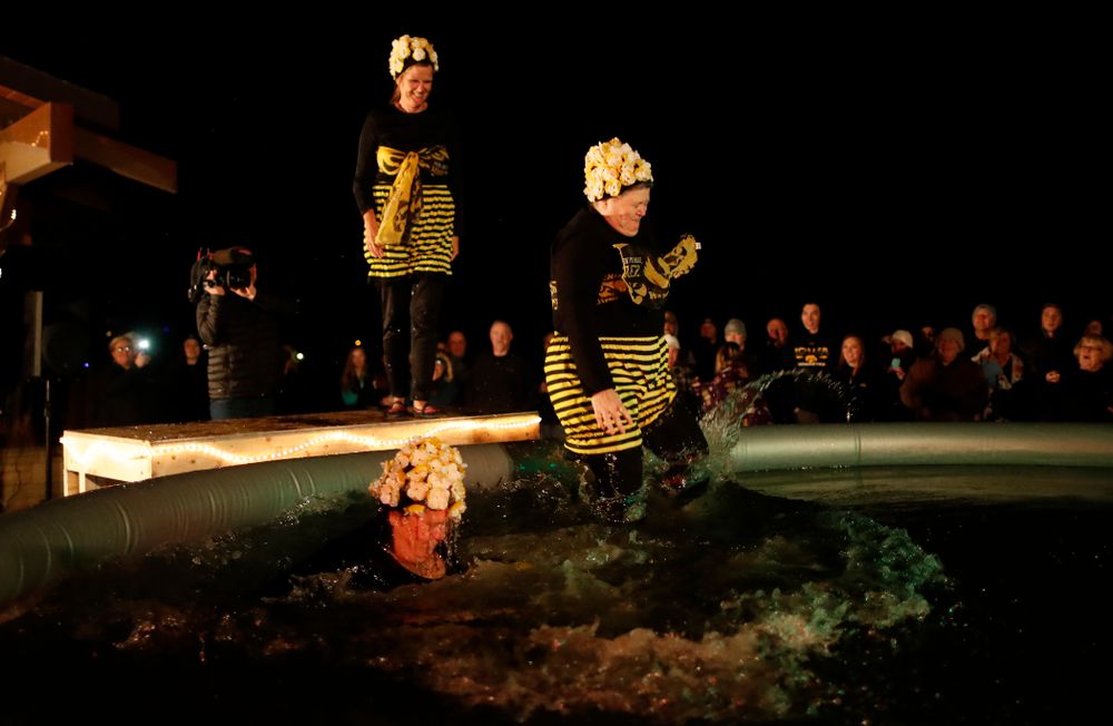 The Hawkeye Wrestling Club Arctic Plunge Saturday, January 27, 2018 at Brown Dear Golf Course in Coralville. (Brian Ray/hawkeyesports.com)