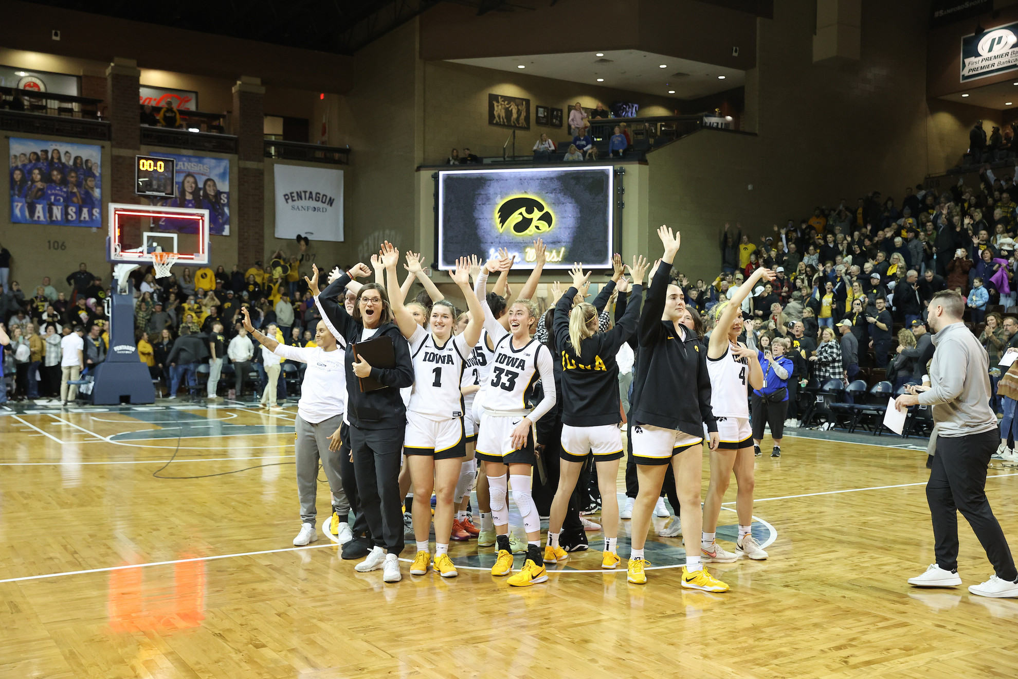 Iowa Downs The Jayhawks - Iowa Hawkeyes Athletics - Official Athletics ...