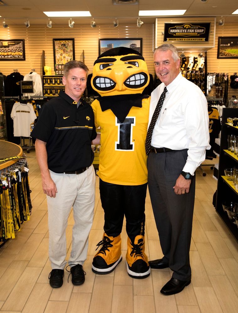 The Grand Opening of the new Hawkeye Fan Shop.