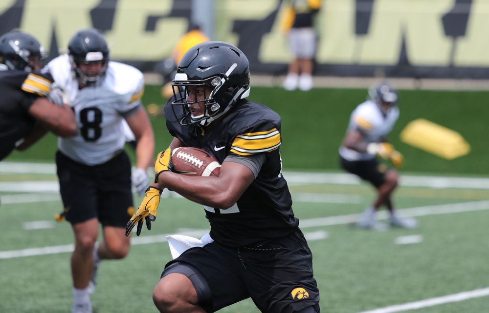 Iowa Hawkeyes running back Ivory Kelly-Martin (21) during the third practice of fall camp Sunday, August 5, 2018 at the Kenyon Football Practice Facility. (Brian Ray/hawkeyesports.com)