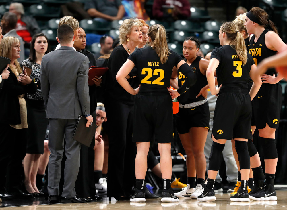 Iowa Hawkeyes head coach Lisa Bluder  