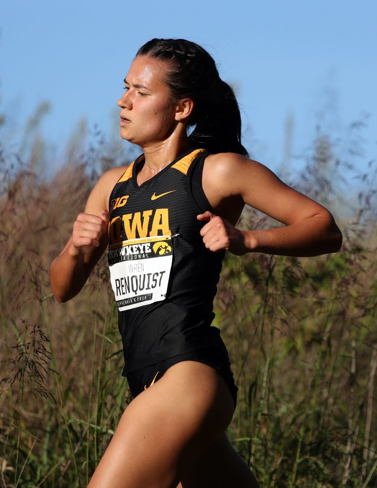 IowaÕs Wren Renquist runs in the 2019 Hawkeye Invitational Friday, September 6, 2019 at the Ashton Cross Country Course. (Brian Ray/hawkeyesports.com)
