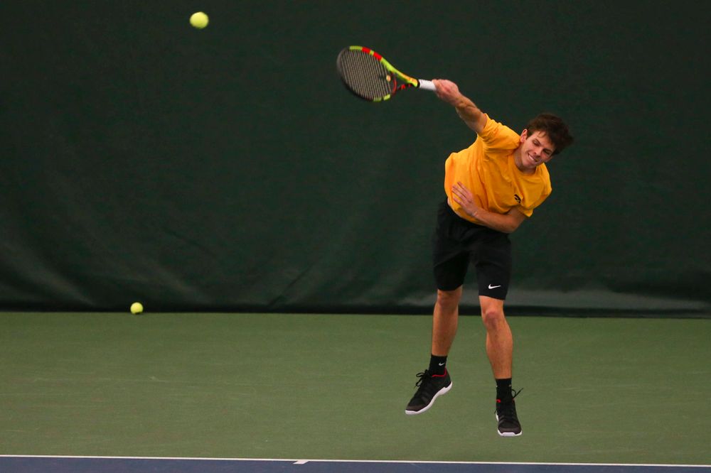 Iowa's  at a tennis match vs Drake  Friday, March 8, 2019 at the Hawkeye Tennis and Recreation Complex. (Lily Smith/hawkeyesports.com)