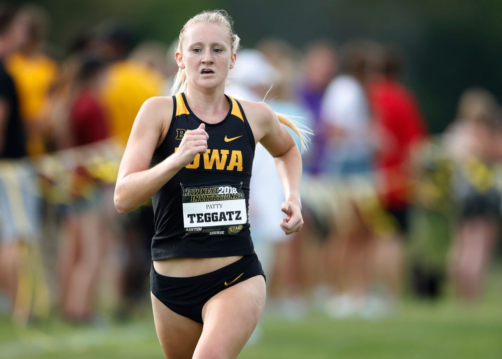Patty Teggatz during the Hawkeye Invitational Friday, August 31, 2018 at the Ashton Cross Country Course.  (Brian Ray/hawkeyesports.com)