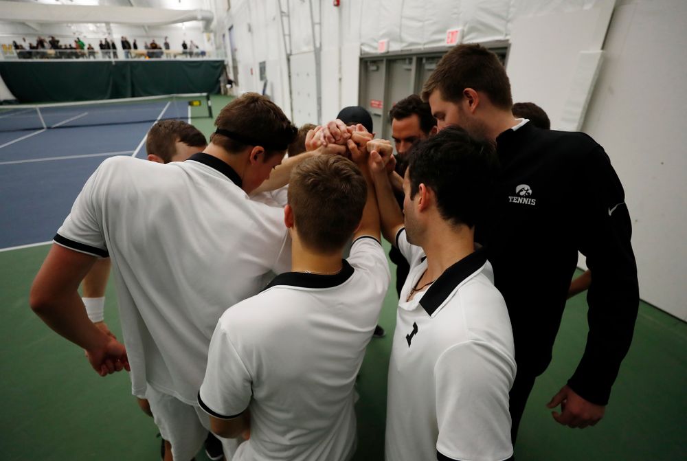 The Iowa Hawkeyes against Purdue Sunday, April 15, 2018 at the Hawkeye Tennis and Recreation Center. (Brian Ray/hawkeyesports.com)