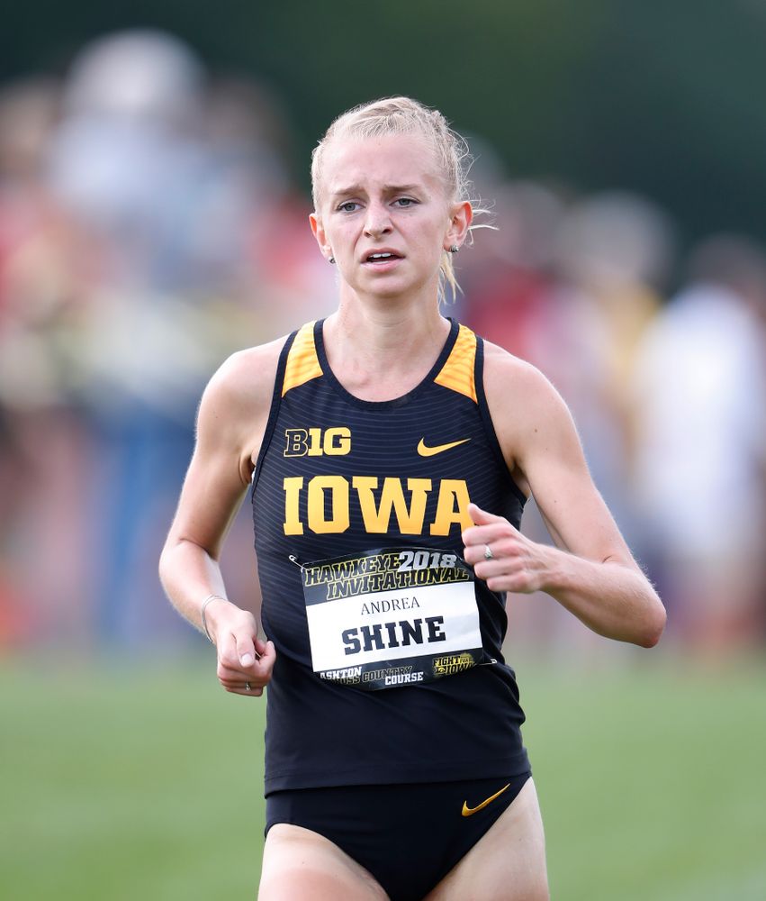 Andrea Shine during the Hawkeye Invitational Friday, August 31, 2018 at the Ashton Cross Country Course.  (Brian Ray/hawkeyesports.com)