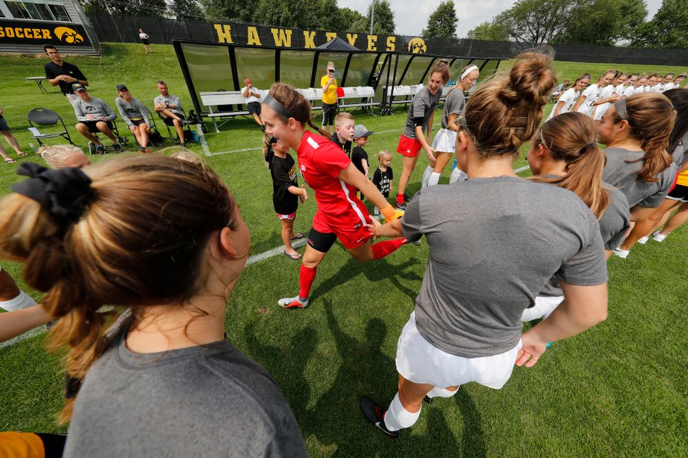 Iowa Hawkeyes Claire Graves (1) against the Creighton Bluejays  Sunday, August 19, 2018 at the Iowa Soccer Complex. (Brian Ray/hawkeyesports.com)