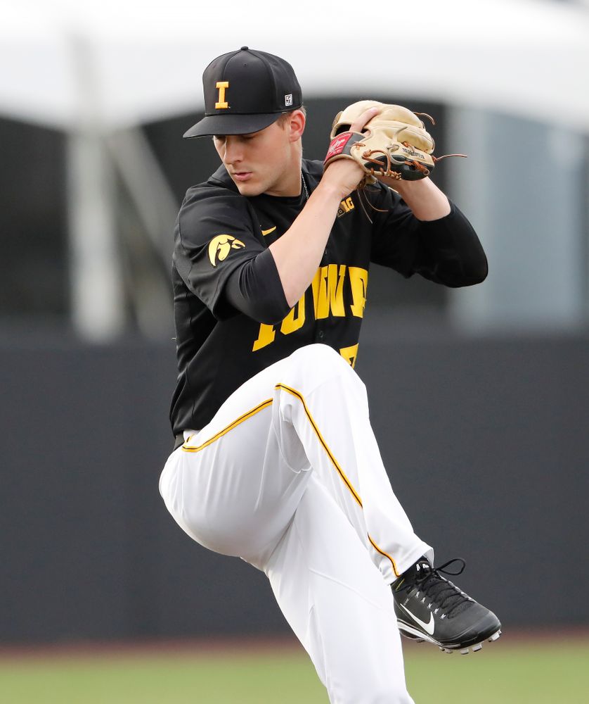 Cam Baumann against the Ontario Blue Jays Friday, September 21, 2018 at Duane Banks Field. (Brian Ray/hawkeyesports.com)