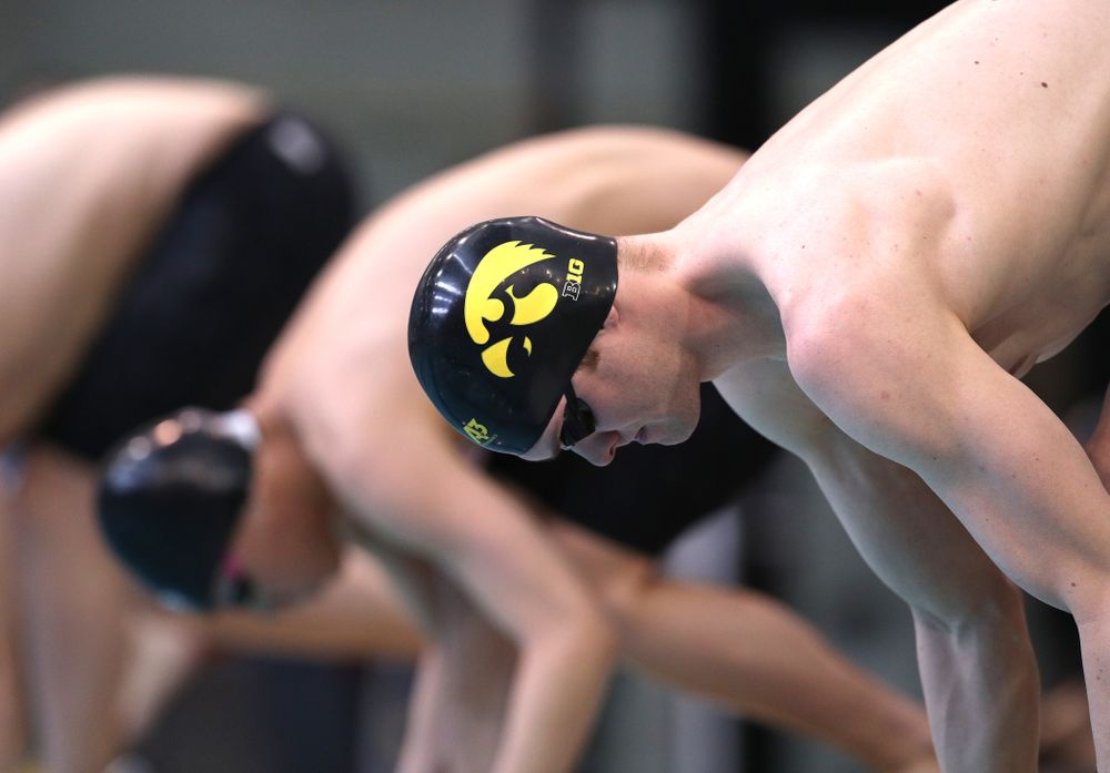 Iowa's Kenneth Mende swims in the preliminaries of the 200-yard IM during the 2019 Big Ten Swimming and Diving Championships Thursday, February 28, 2019 at the Campus Wellness and Recreation Center. (Brian Ray/hawkeyesports.com)