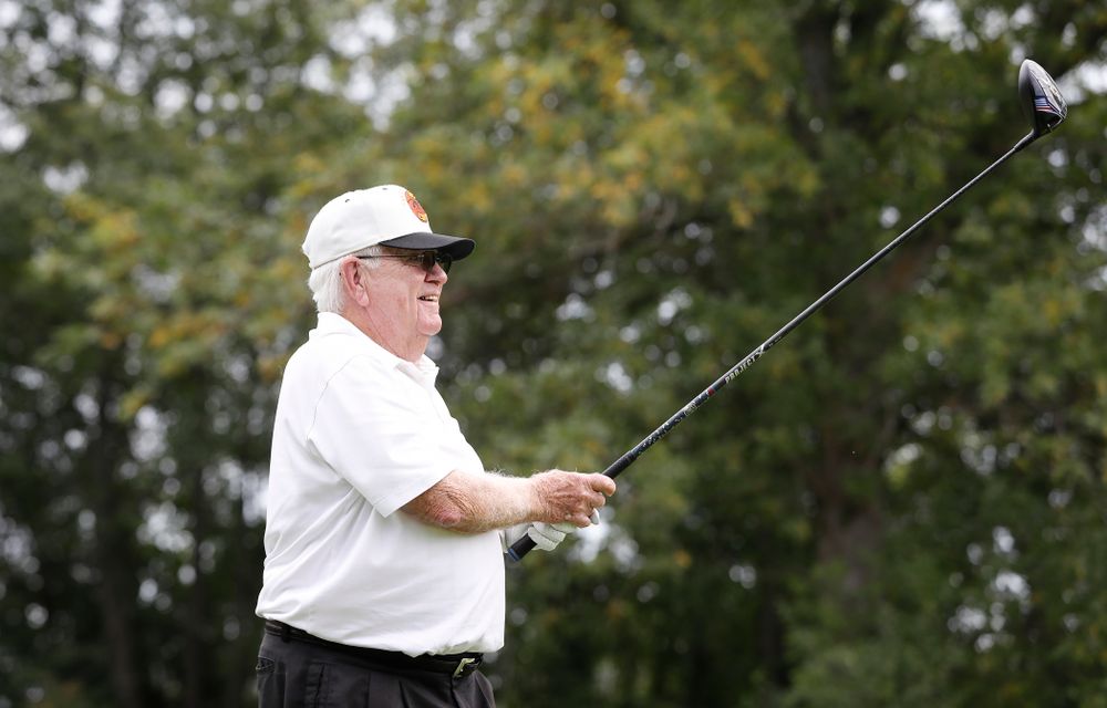 Dr. Tom Davis at the 2018 Chris Street Memorial Golf Outing Monday, August 27, 2018 at Finkbine Golf Course. (Brian Ray/hawkeyesports.com)