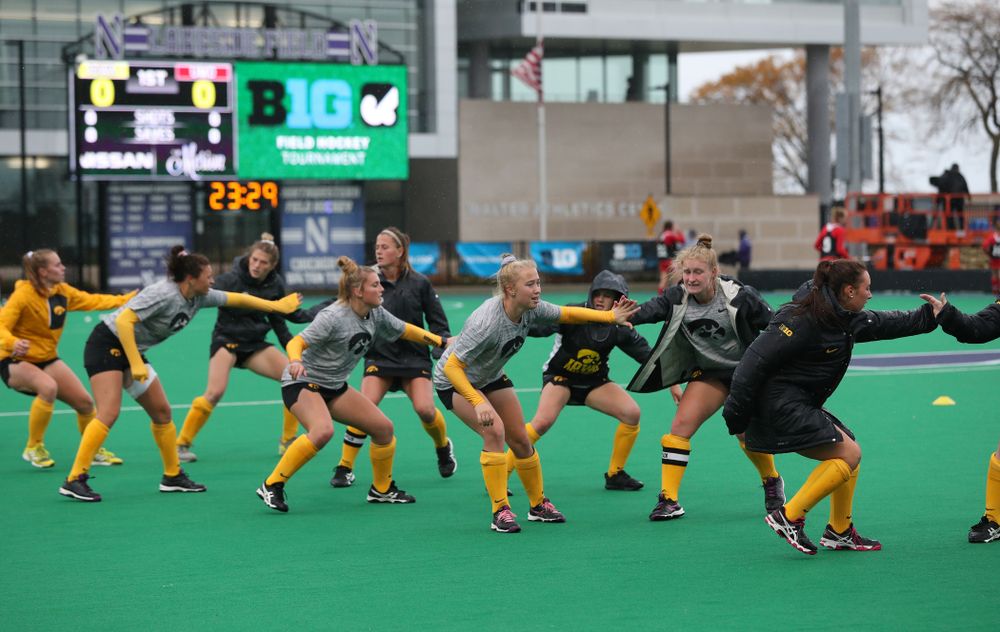 The Iowa Hawkeyes against Maryland during the championship game of the Big Ten Tournament Sunday, November 4, 2018 at Lakeside Field in Evanston, Ill. (Brian Ray/hawkeyesports.com)
