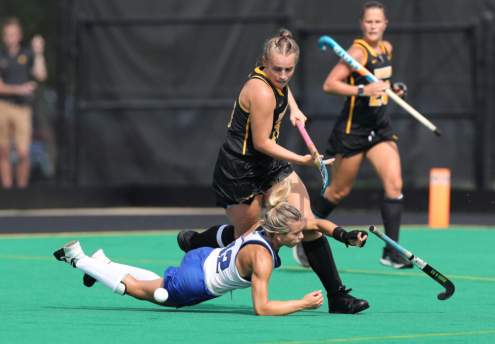 Iowa Hawkeyes Katie Birch (11) against the Duke Blue Devils Sunday, September 15, 2019 at Grant Field.  (Brian Ray/hawkeyesports.com)