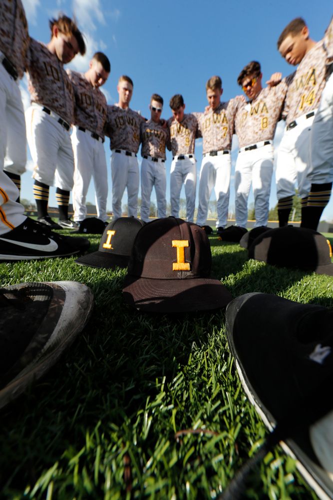 Military Appreciation Night before the Iowa Hawkeyes game against Oklahoma State Friday, May 4, 2018 at Duane Banks Field. (Brian Ray/hawkeyesports.com)