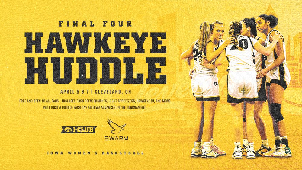 WBB NCAA Championship Game Hawkeye Huddle Information University of