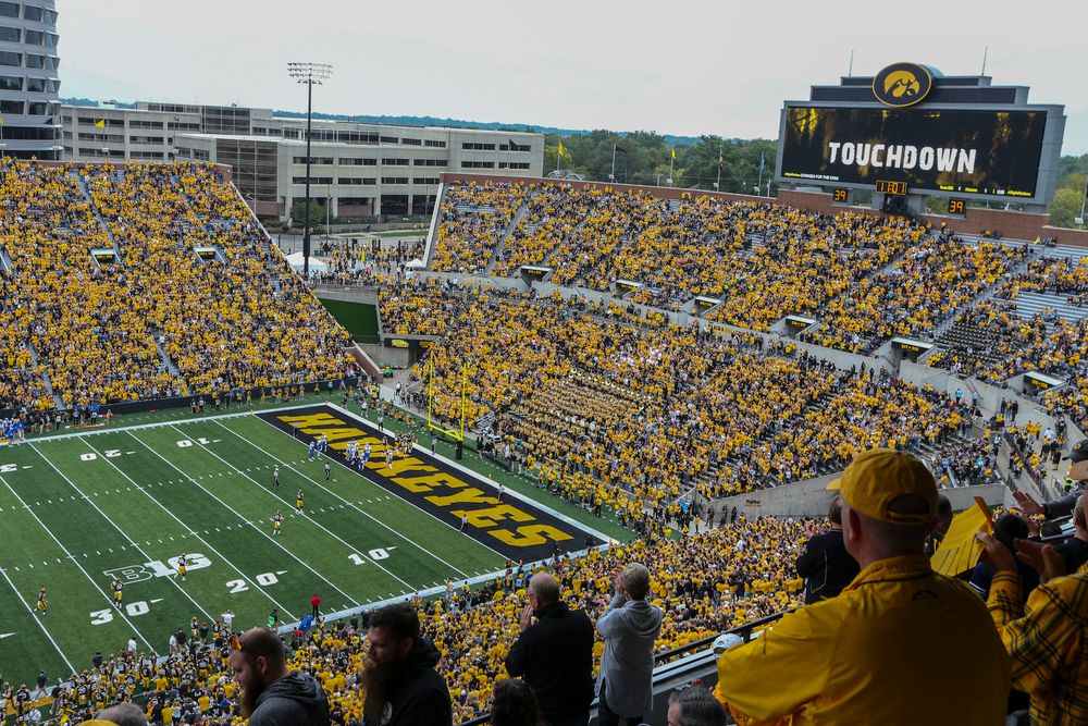 Iowa Hawkeyes against Middle Tennessee Saturday, September 28, 2019 at Kinnick Stadium. (Lily Smith/hawkeyesports.com)