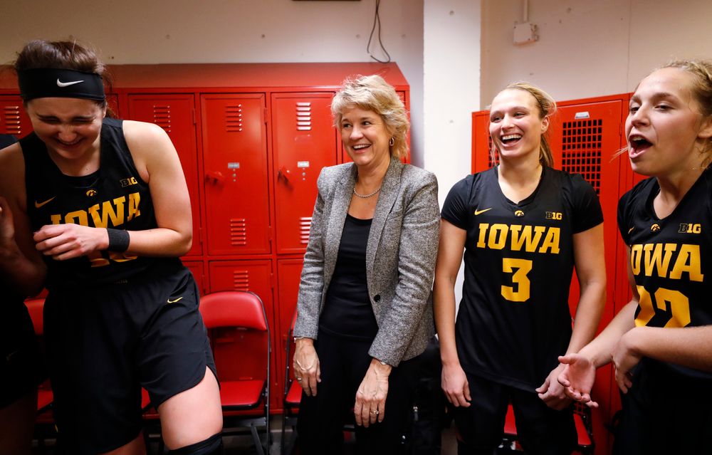 Iowa Hawkeyes head coach Lisa Bluder  