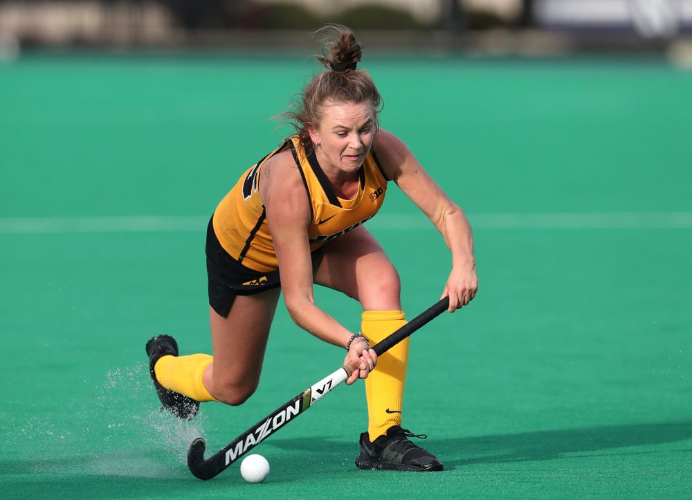 Iowa Hawkeyes Maddy Murphy (26) against the Michigan Wolverines in the semi-finals of the Big Ten Tournament Friday, November 2, 2018 at Lakeside Field on the campus of Northwestern University in Evanston, Ill. (Brian Ray/hawkeyesports.com)