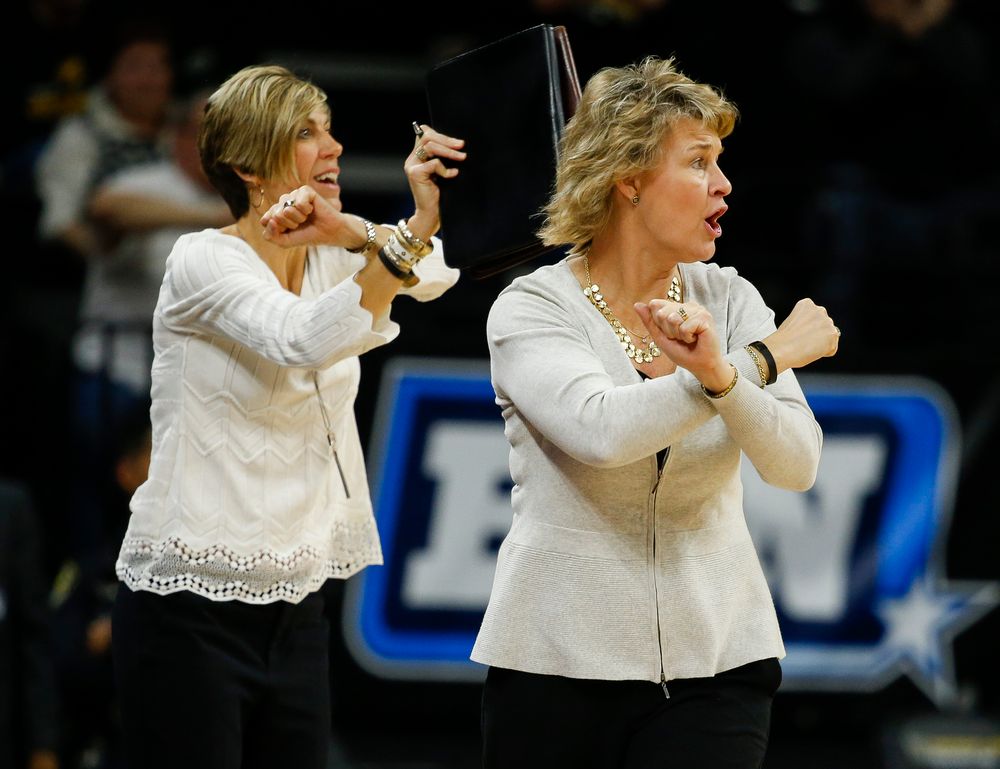 Iowa Hawkeyes head coach Lisa Bluder