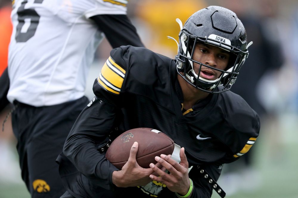 Iowa Hawkeyes wide receiver Ihmir Smith-Marsette (6) during practice Monday, December 23, 2019 at Mesa College in San Diego. (Brian Ray/hawkeyesports.com)