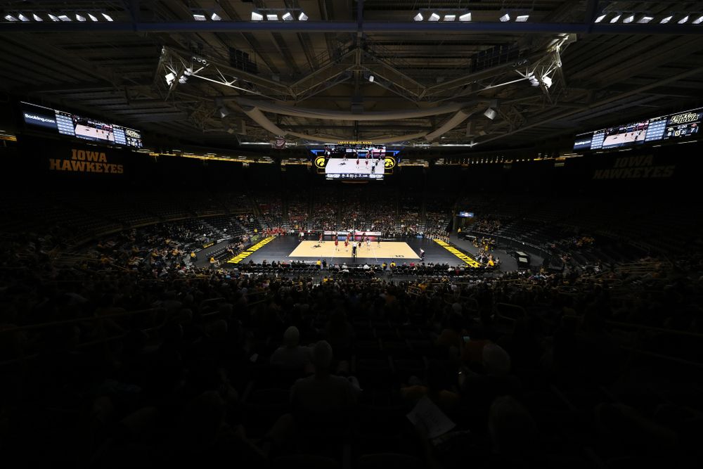 The Iowa Hawkeyes against the Iowa State Cyclones Saturday, September 21, 2019 at Carver-Hawkeye Arena. (Brian Ray/hawkeyesports.com)