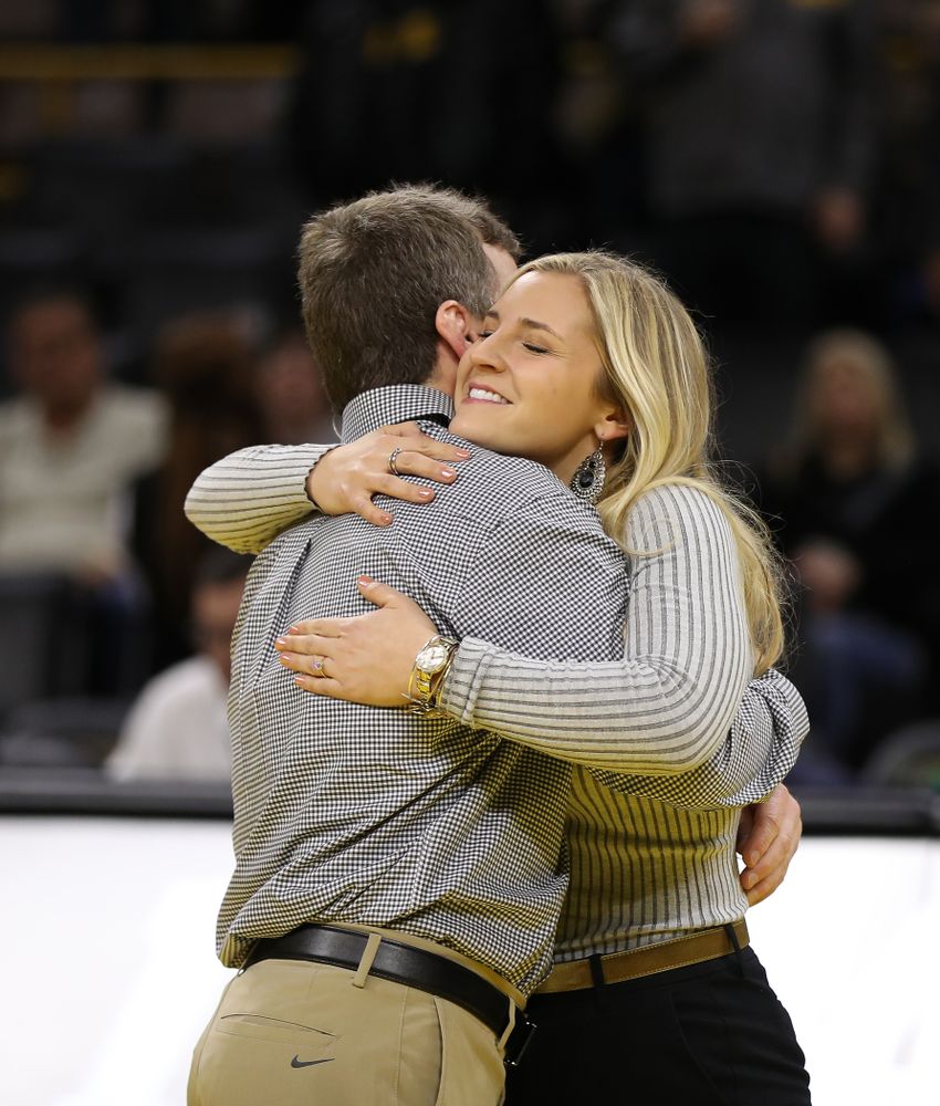 Senior Manager Moriah Stickley against the Indiana Hoosiers Friday, February 15, 2019 at Carver-Hawkeye Arena. (Brian Ray/hawkeyesports.com)