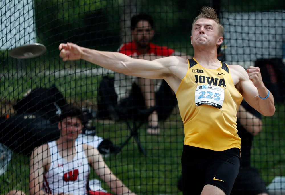 Will Dougherty -- Big Ten Track and Field Championships at Robert C. Haugh Complex on May 12, 2018, in Bloomington, Indiana. (Darren Miller/hawkeyesports.com)