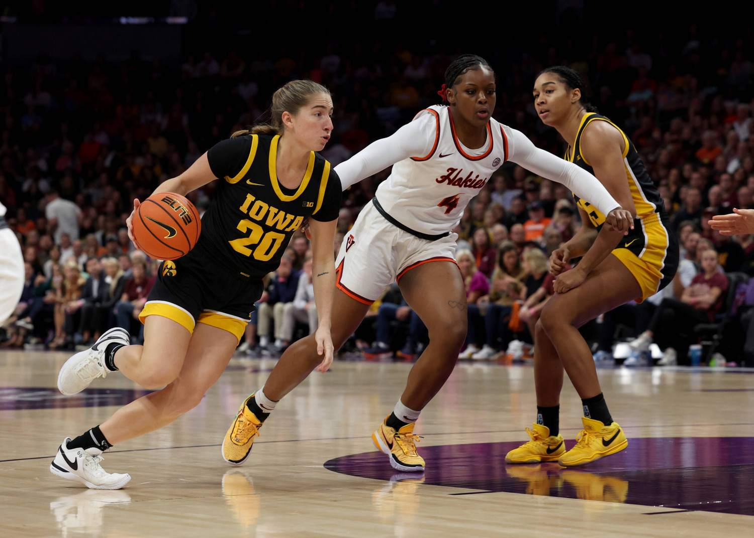 Photos Iowa Women’s Basketball vs Virginia Tech in the Ally Tipoff University of Iowa Athletics