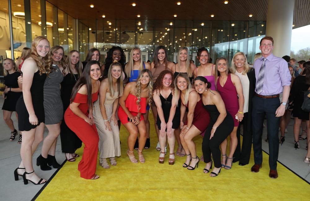 The 2019 Golden Herkys yellow carpet  Tuesday, April 23, 2019 at Hancher Auditorium. (Brian Ray/hawkeyesports.com)
