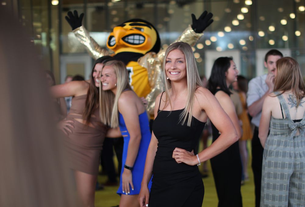 The 2019 Golden Herkys yellow carpet  Tuesday, April 23, 2019 at Hancher Auditorium. (Brian Ray/hawkeyesports.com)