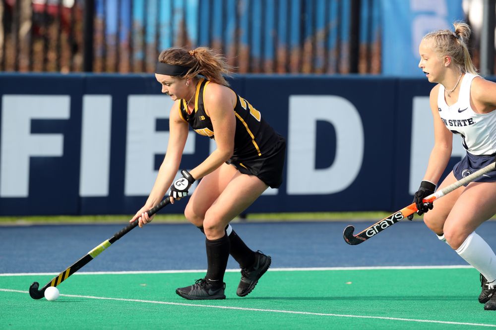 Iowa Hawkeyes forward Maddy Murphy (26) against Penn State in the 2019 Big Ten Field Hockey Tournament Championship Game Sunday, November 10, 2019 in State College. (Brian Ray/hawkeyesports.com)