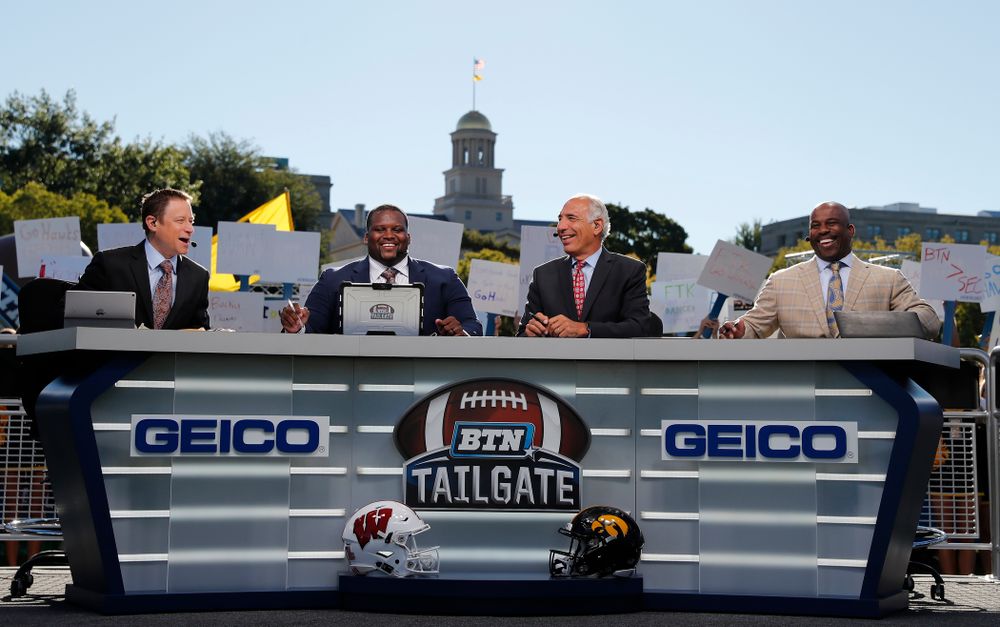The BTN Tailgate does a live show Saturday, September 22, 2018 at Hubbard Park on the University of Iowa Campus. (Brian Ray/hawkeyesports.com)