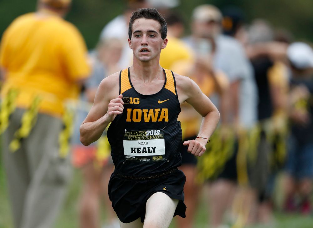 Noah Healy during the Hawkeye Invitational Friday, August 31, 2018 at the Ashton Cross Country Course.  (Brian Ray/hawkeyesports.com)