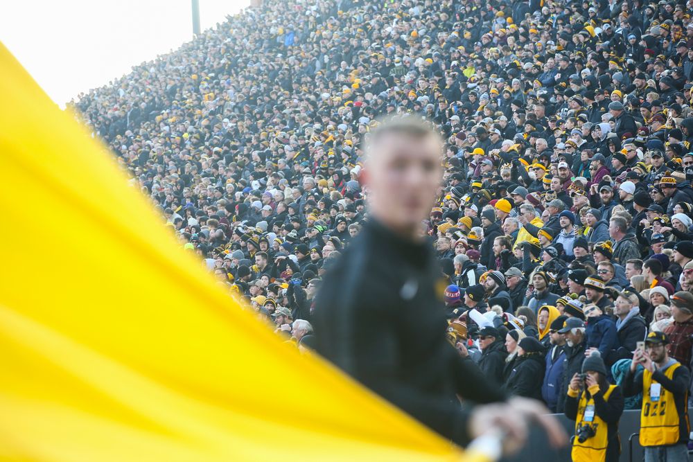 Iowa fans cheer during Iowa football vs Minnesota on Saturday, November 16, 2019 at Kinnick Stadium. (Lily Smith/hawkeyesports.com)
