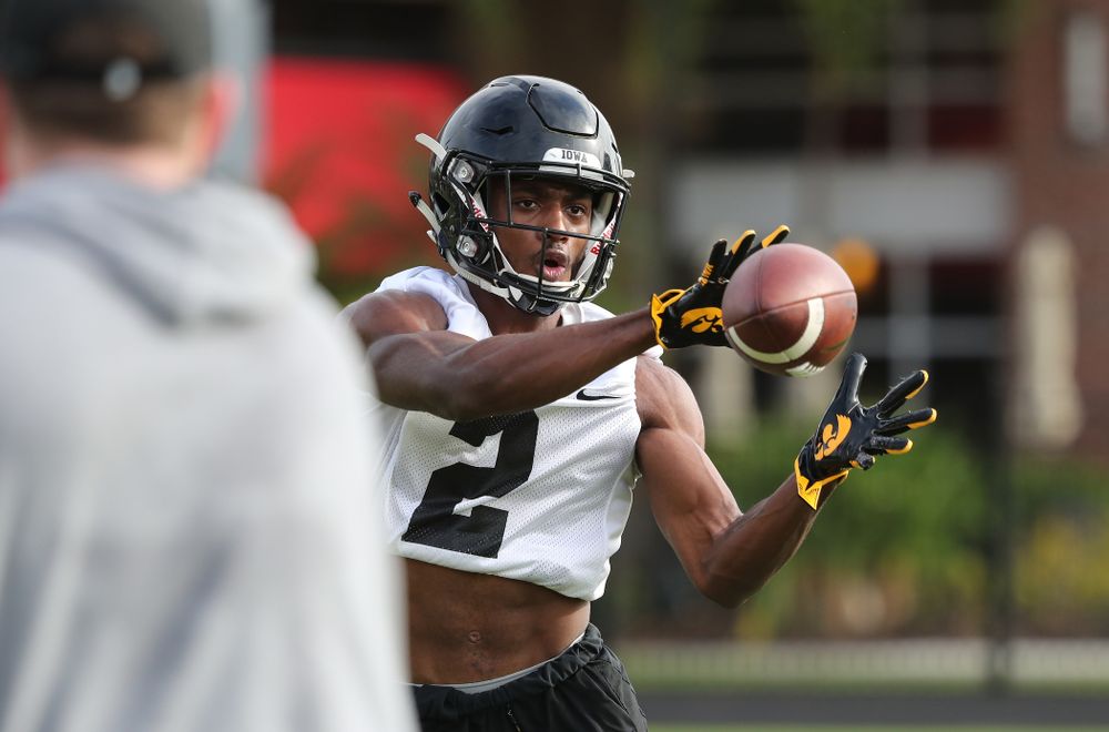 Iowa Hawkeyes defensive back Terry Roberts (2) during practice for the 2019 Outback Bowl Friday, December 28, 2018 at the University of Tampa. (Brian Ray/hawkeyesports.com)