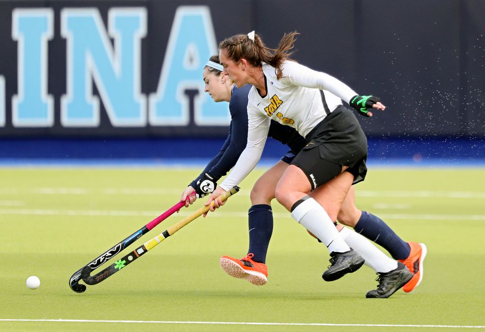 Iowa’s Anthe Nijziel (6) tries to reach the ball during the first quarter of their NCAA Tournament Second Round match against North Carolina at Karen Shelton Stadium in Chapel Hill, N.C. on Sunday, Nov 17, 2019. (Stephen Mally/hawkeyesports.com)